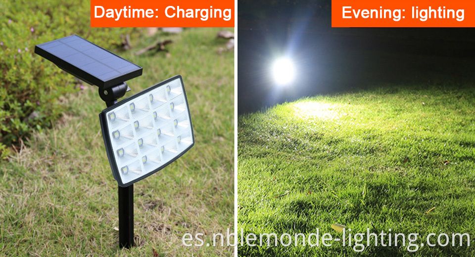 Outdoor Colored Energy-Efficient Solar Spotlight